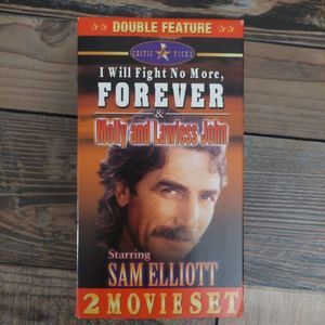 Sam Elliot 2 VHS Movie Set: I Will Fight No More Forever, Molly & Lawless John